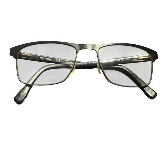 Lacoste L2198 Eyeglasses Black Semi Rim Rectangular 55-18-145 unisex main image 9